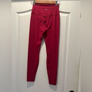 Never worn magenta Lululemon align 28 inch leggings